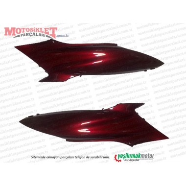 Honda PCX Sele Altı Sağ-Sol Takım BORDO (2018-2020)