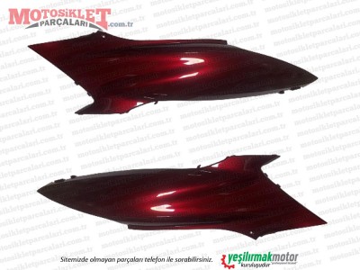 Honda PCX Sele Altı Sağ-Sol Takım BORDO (2018-2020)