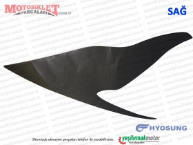 Hyosung GT250R % St Kanuni Yakıt Depo Etiketi SAĞ, 2013 - SİYAH