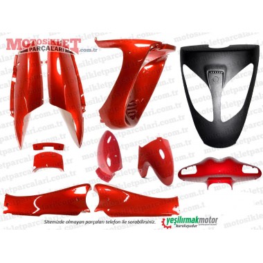 Jinlun JL 125T-12 Scooter Kaporta Seti KARISIK RENK!!