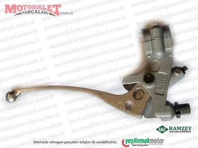 Jinlun JL250-5 Elegance Chopper Debriyaj Kolu ve Kütüğü Komple - Kol Gri kütük Siyah