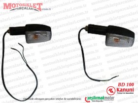 Kanuni BD 100 Arka Sinyal Takımı -BEYAZ CAMLI