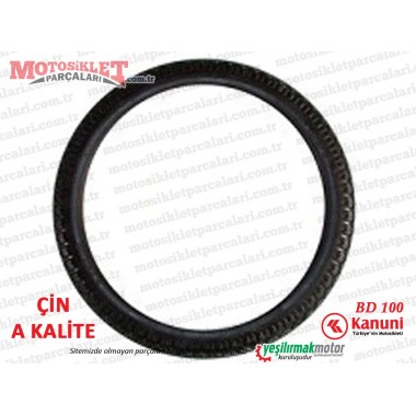 Kanuni BD 100 Arka Teker Dubleks Dış Lastik 90/90x18 - A KALİTE
