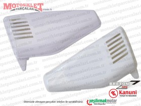 Kanuni Breton 125 Yan Kapak Takımı, Beyaz(cg yan kapak)