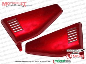 Kanuni Breton 125 Yan Kapak Takımı, Kırmızı(cg yan kapak)