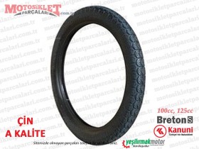 Kanuni BretonS 100, BretonS 125 Arka Teker Dış Lastik, Dubleks 90/90x18 - A KALİTE