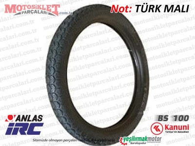 Kanuni BS 100 Arka Teker Dubleks Dış Lastik - 90/90x18 - ANLAS