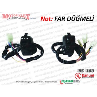 Kanuni BS 100 Kumanda Paneli Takım (Far Düğmeli)