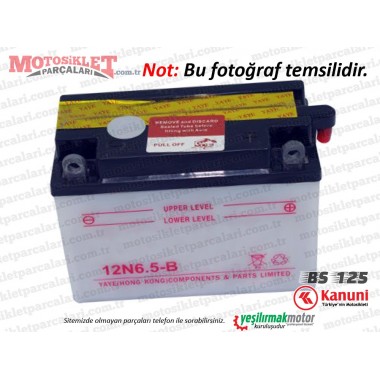 Kanuni BS 125 Aküsü 12V 6.5Ah