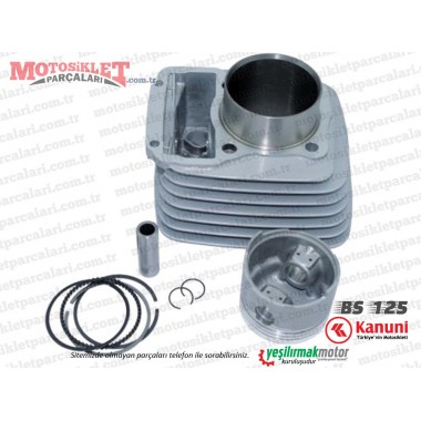 Kanuni BS 125 Silindir, Piston ve Sekman Seti - MUADİL