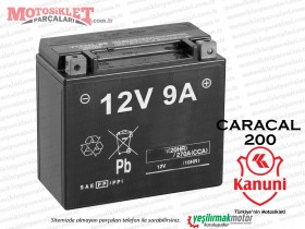 Kanuni Caracal 200 Akü 12 V 9 AP