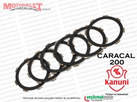 Kanuni Caracal 200 Debriyaj Balatası Takım 6 LI