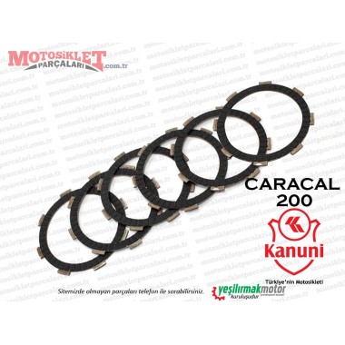 Kanuni Caracal 200 Debriyaj Balatası Takım 6 LI