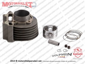 Kanuni Dolphin 100 Silindir, Piston, Sekman Komple - MUADİL