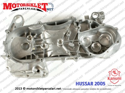 Kanuni Hussar 125 (2005) Karter, Şanzıman Kutusu Sol NOT: DEFOLU OKSİTLİDİR!!!!