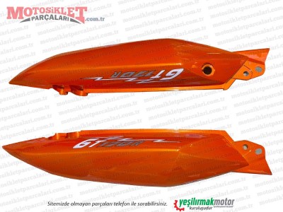 Kanuni GT 170R Sele Altı Sağ-Sol Takım - TURUNCU
