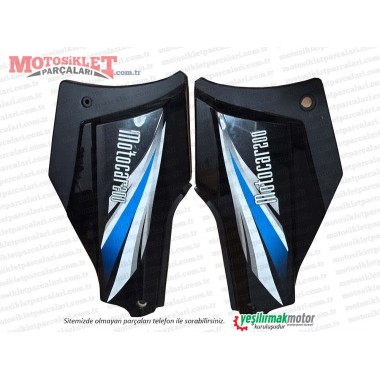 Kanuni Motocar 200 Yan Kapak Takım - SİYAH