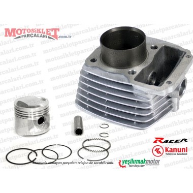 Kanuni Racer, RacerS 200 Silindir, Piston ve Sekman Seti - GRİ RENK