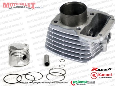 Kanuni Racer, RacerS 200 Silindir, Piston ve Sekman Seti - GRİ RENK