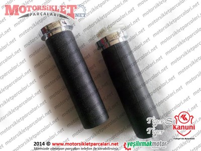 Kanuni Tiger 250, TigerS 250 Gaz Kolu ve Sol Elcik Takımı -KARTAL DESENLİ RESİM TEMSİLİ
