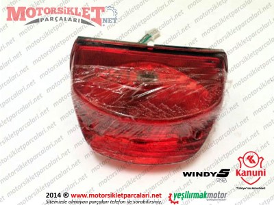 Kanuni WindyS 125 Arka Stop Lambası Komple