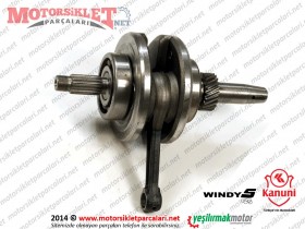 Kanuni WindyS 125 Krank Komple (Piston Pim Çapı 40.4*ø13 Olan) - MUADİL