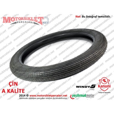 Kanuni WindyS 125 Ön Dış Lastik (Dubleks) - 2.75/18 - Swallow