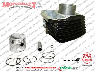 Kanuni WindyS 125 Silindir, Piston ve Sekman Takımı 13 MM PİM muadil