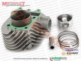 Keeway Focus 150 Silindir, Piston, Sekman Seti - Komple