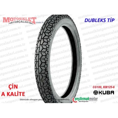 Kuba CG100, KM125-6 Arka Dubleks Lastik (90/90-18) - A KALİTE