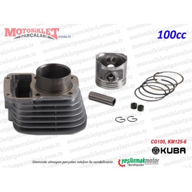 Kuba CG100, KM125-6 Silindir, Piston, Sekman Takımı (100cc)