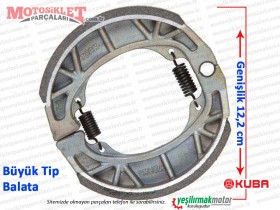 Kuba Çıta 100R, 125R, 150R Fren Balatası - BÜYÜK TİP (Genişli 12,2 cm)