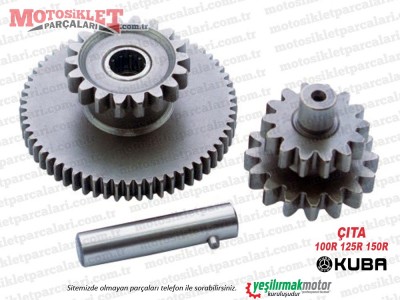 Kuba Çıta 100R, 125R, 150R Marş Redüksiyon ve Ara Dişlisi Takımı