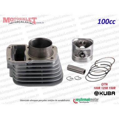 Kuba Çıta 100R, 125R, 150R Silindir, Piston, Sekman Takımı (100cc)