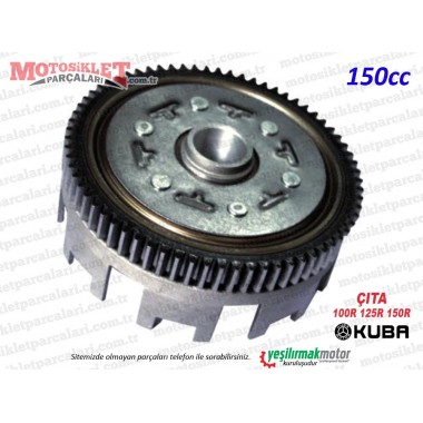 Kuba Çıta 100R, 125R, 150R Debriyaj Tası ve Dişlisi (150cc) 70 DİŞ