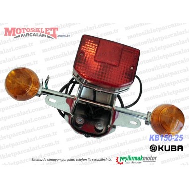 Kuba KB150-25 Chopper Arka Stop ve Sinyal Lambası Komple