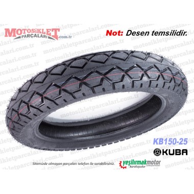 Kuba KB150-25 Chopper Arka Teker Dubleks Dış Lastik (110x90/16) Swallow