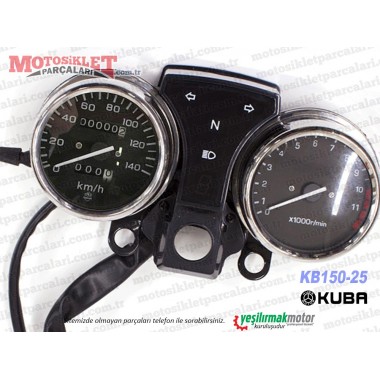 Kuba KB150-25 Chopper KM, Kilometre Saati, Gösterge Paneli Komple - MUADİL TİP