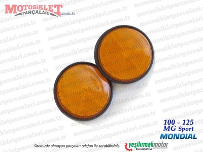 Mondial 100 MG, 125 MG Sport Yan Reflektör Takımı