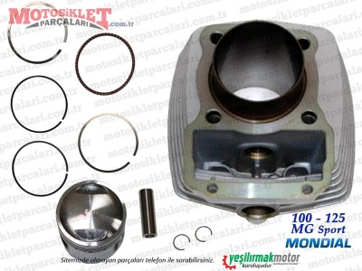 Mondial 100 MG, 125 MG Sport Silindir, Piston, Sekman Takımı (125cc)