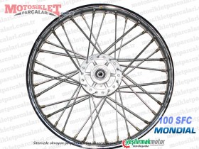Mondial 100 SFC Basic X, Snappy X Cub Ön çelik Jant, KAMPANA TİP