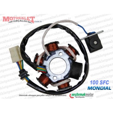 Mondial 100 SFC Basic X, Snappy X Cub Statör, Sargı