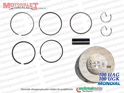 Mondial 100 UAG, 100 UGK (2008) Piston, Sekman Seti