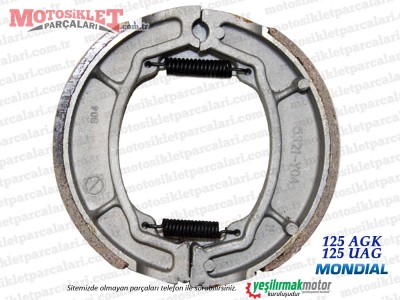 Mondial 125 AGK, 125 UAG Arka Fren Balatası, Alüminyum Jant