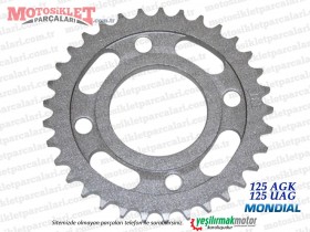 Mondial 125 AGK, 125 UAG Arka Zincir Dişlisi, Tel Jant