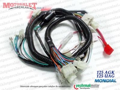 Mondial 125 AGK, 125 UAG Elektrik Tesisatı