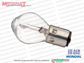 Mondial 125 AGK, 125 UAG Far Ampülü, Büyük (35/35w)