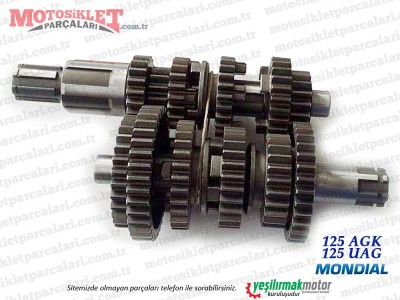 Mondial 125 AGK, 125 UAG Şanzıman Dişli ve Mil Seti Komple