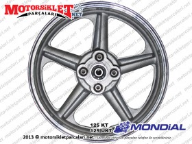 Mondial 125 KT, 125 UKT Arka Çelik Jant (2.50 x 16")