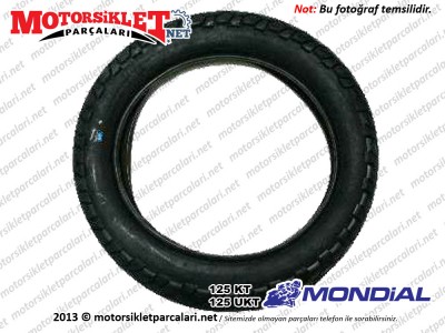 Mondial 125 KT, 125 UKT Arka Teker Dış Lastik - Dubleks (Tubeless) 110 / 90 - 16 ANLAŞ MARKA